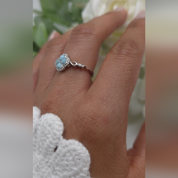 ♥️ 💕WISHING CLOVER STERLING SILVER RING - Picture 5 of 10